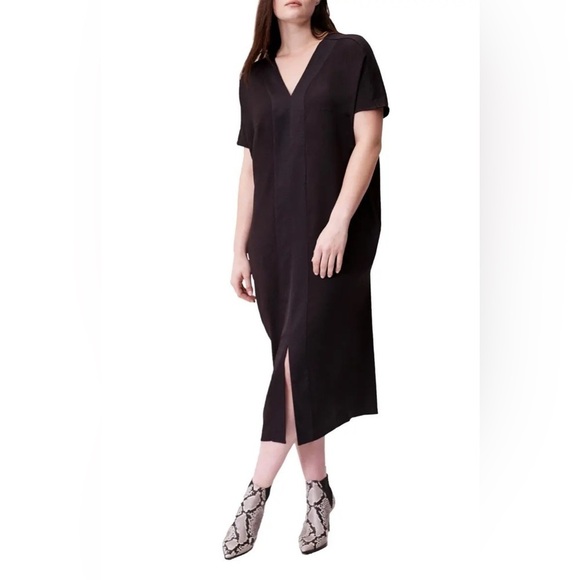 NWT Universal Standard Slate Pocket Crosby Caftan Midi Dress - Picture 9 of 15